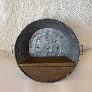 Small round tin shelf